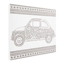 Icon Art 300x250mm Colour My Canvas - Floral Car