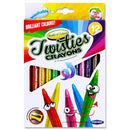 World of Colour Pack of 12 Twisties Crayons