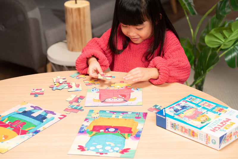 Professions Mix & Match Jigsaw Puzzle 3x 24 piece