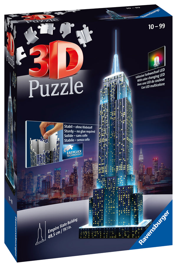 Empire State Building - Light Up 216 piece 3D Jigsaw Puzzle