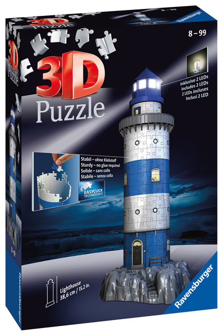 Lighthouse - Light Up 216 piece 3D Jigsaw Puzzle