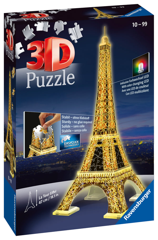 Eiffel Tower - Light Up 216 piece 3D Jigsaw Puzzle
