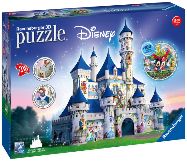 Disney Castle, 216 piece 3D Jigsaw Puzzle