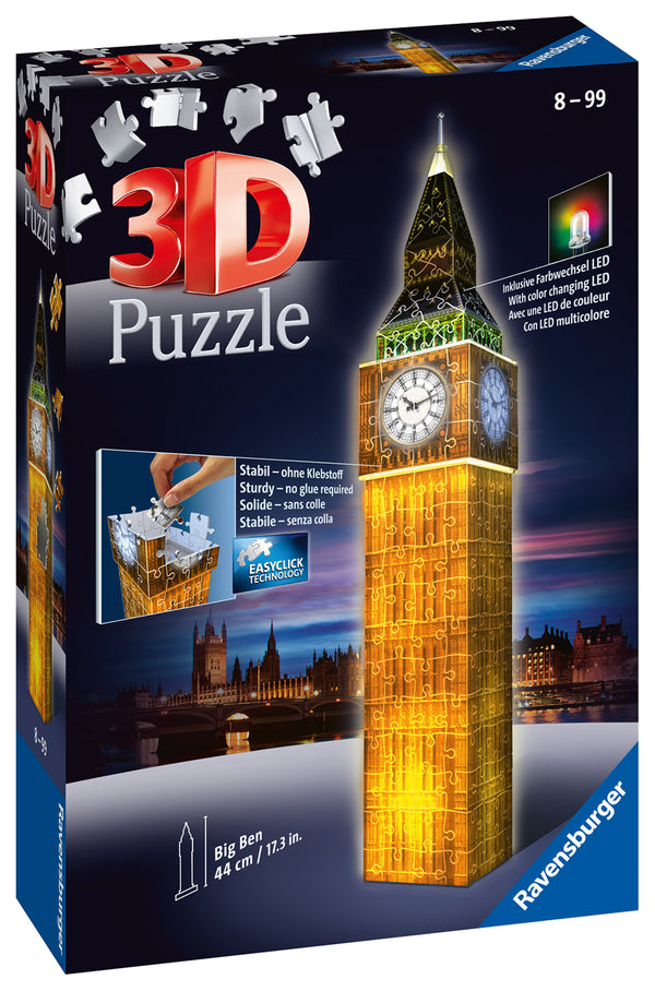 Big Ben - Light Up 216 piece 3D Jigsaw Puzzle