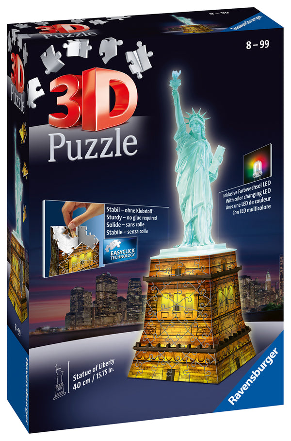 Statue of Liberty - Light Up 108 piece 3D Jigsaw Puzzle
